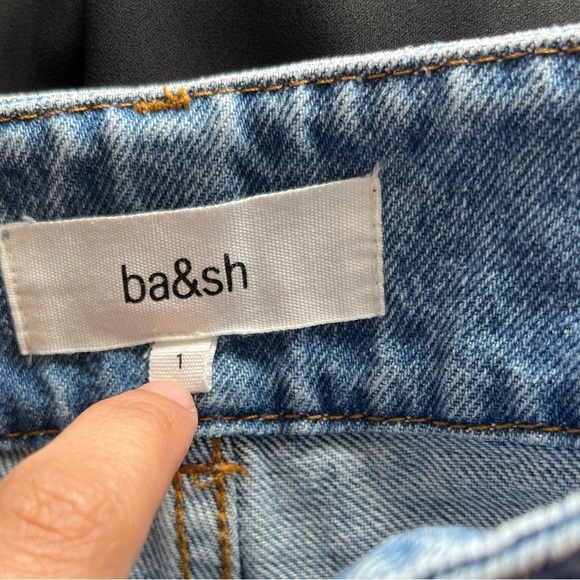 ba&sh Apolo Color Block Ankle Jeans in Blue Jeans size 1/ small - Picture 14 of 16